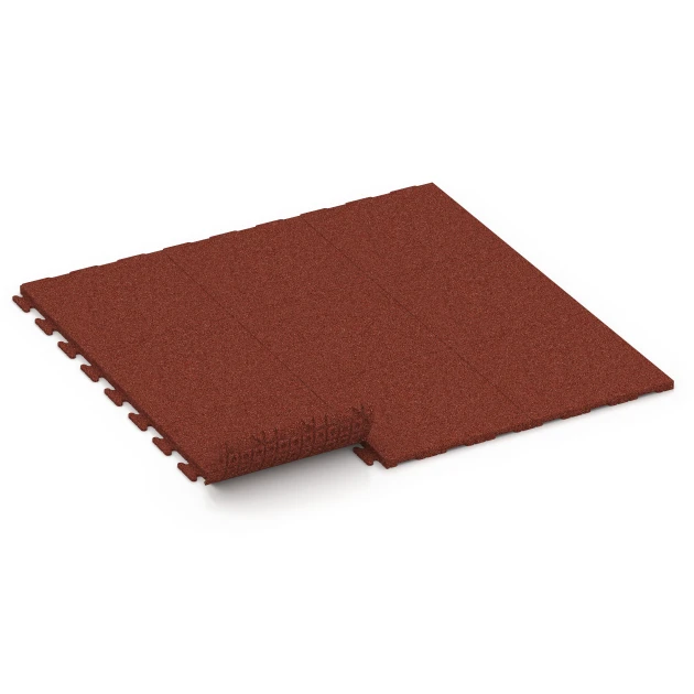 Typische Verlegung oder Einbausituation für den Artikel 7053 von WARCO - Terrassenplatte Linea, Farbton Ziegelrot in der Abmessung 50 x 50 x 3 cm | 0,25 m².