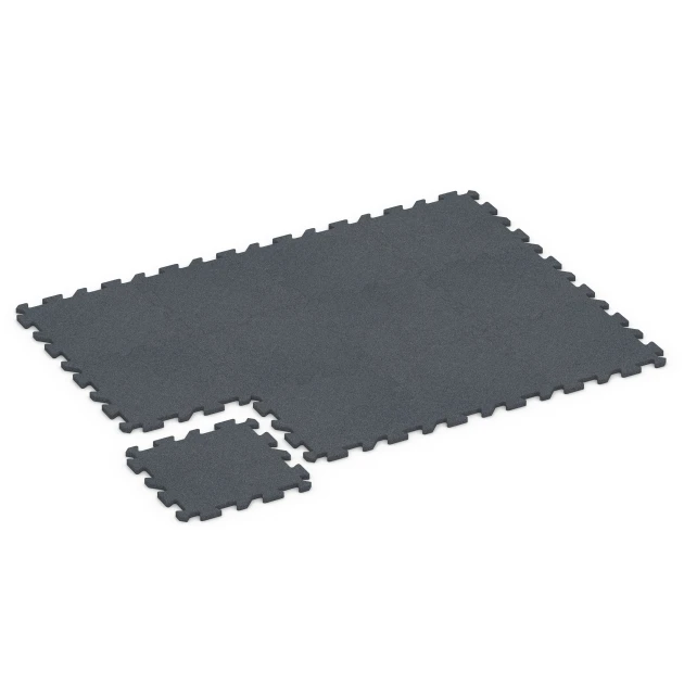 Typische Verlegung oder Einbausituation für den Artikel 6986 von WARCO - Fitness Bodenschutzmatte, Farbton Schiefergrau in der Abmessung 50 x 50 x 2 cm | 0,25 m².