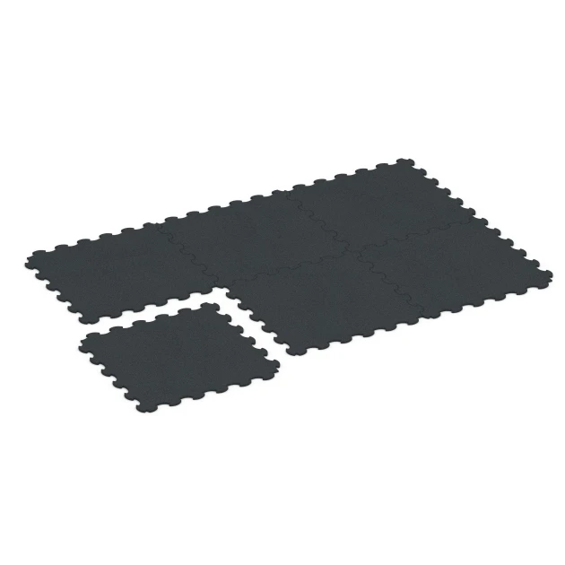 Typische Verlegung oder Einbausituation für den Artikel 6376 von WARCO - Fitness-Bodenschutzmatte, Farbton Anthrazit in der Abmessung 102,5 x 102,5 x 1,5 cm | 1,05 m².