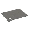 La situation d'installation typique du produit 6751 de WARCO - Dalle aire de jeux, en couleur Granit gris foncé dans les dimensions 44,6 x 44,6 x 1,8 cm.