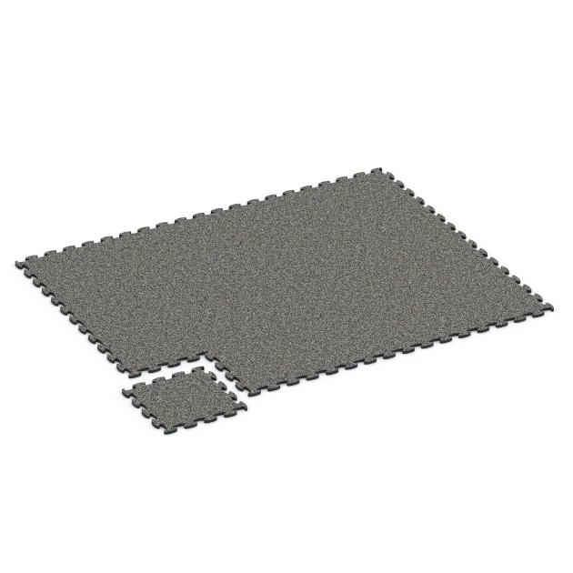 La situation d'installation typique du produit 6751 de WARCO - Dalle aire de jeux, en couleur Granit gris foncé dans les dimensions 44,6 x 44,6 x 1,8 cm.