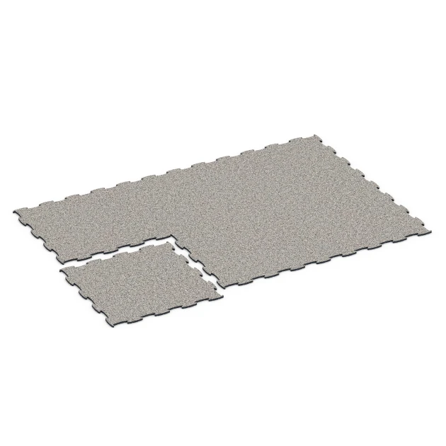 Typische Verlegung oder Einbausituation für den Artikel 6833 von WARCO - Fitness Active Floor System, Farbton Grauer Granit in der Abmessung 97,1 x 97,1 × 1,8 cm.