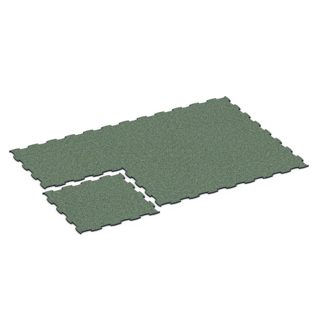 Typische Verlegung oder Einbausituation für den Artikel 6870 von WARCO - Fitness Max Floor System, Farbton Englischer Rasen in der Abmessung 97,1 x 97,1 × 1,8 cm.
