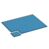 Typische Verlegung oder Einbausituation für den Artikel 6848 von WARCO - Fitness Active Floor System, Farbton Atlantik in der Abmessung 44,6 x 44,6 × 2,8 cm.