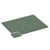 La situation d'installation typique du produit 6879 de WARCO - Dalle Fitness Max, en couleur Gazon anglais dans les dimensions 44,6 x 44,6 × 2,8 cm.