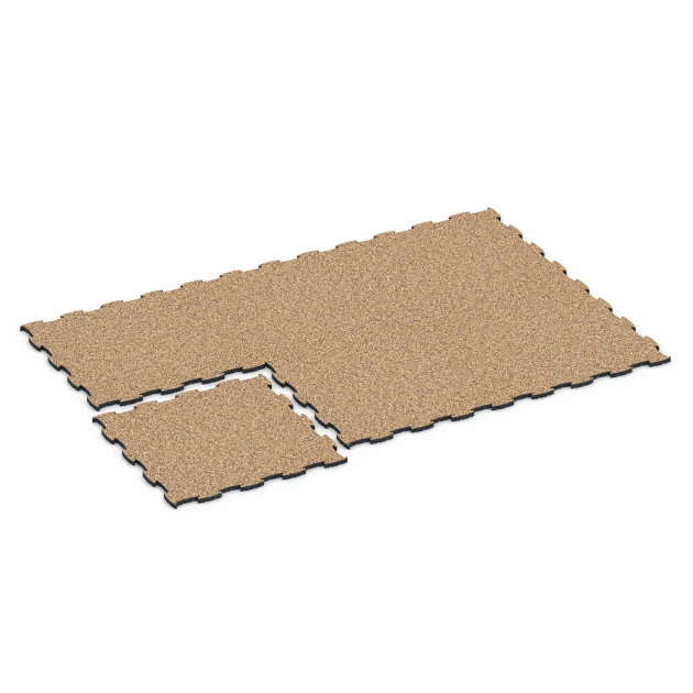 La situation d'installation typique du produit 6853 de WARCO - Fitness Active dalle, en couleur Terracotta dans les dimensions 97,1 x 97,1 x 2,8 cm.