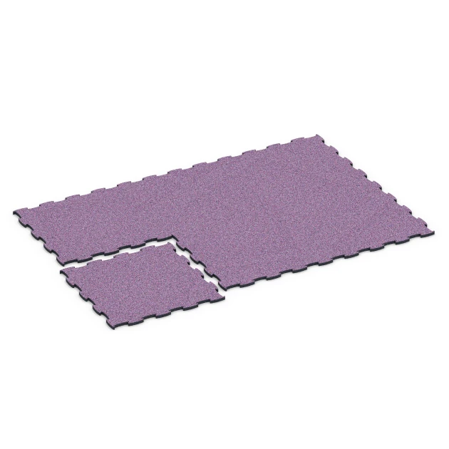 La situation d'installation typique du produit 6855 de WARCO - Fitness Active dalle, en couleur Lavande dans les dimensions 97,1 x 97,1 x 2,8 cm.