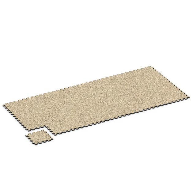 La situation d'installation typique du produit 6820 de WARCO - Dalle balcon aspect pierre, en couleur Travertin dans les dimensions 28,9 x 28,9 x 1,8 cm.