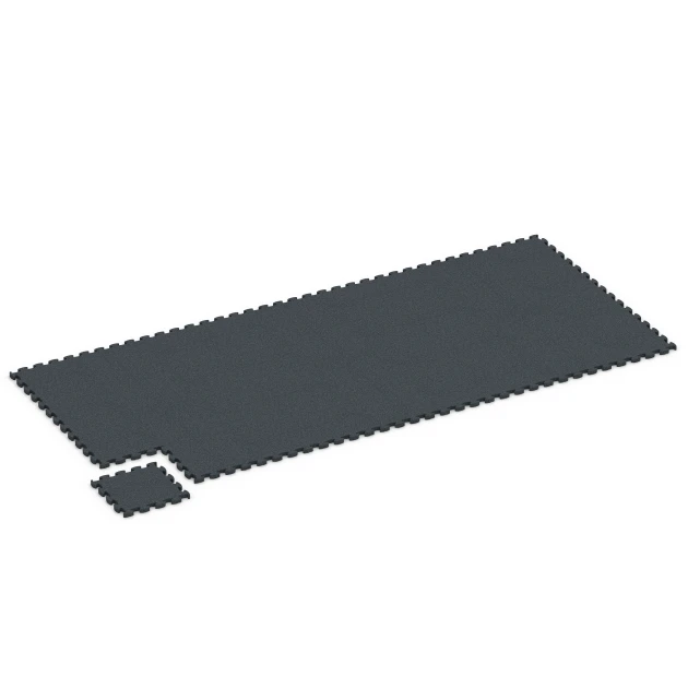 La situation d'installation typique du produit 6964 de WARCO - Fitness Premium sol technique, en couleur Anthracite dans les dimensions 28,9 x 28,9 x 1,8 cm.