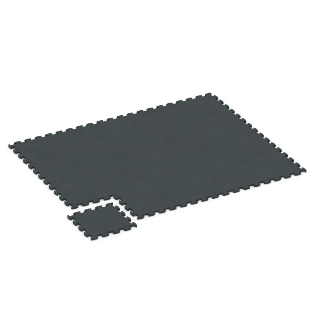 La situation d'installation typique du produit 6966 de WARCO - Fitness Premium sol technique, en couleur Anthracite dans les dimensions 45,9 x 45,9 x 1,8.