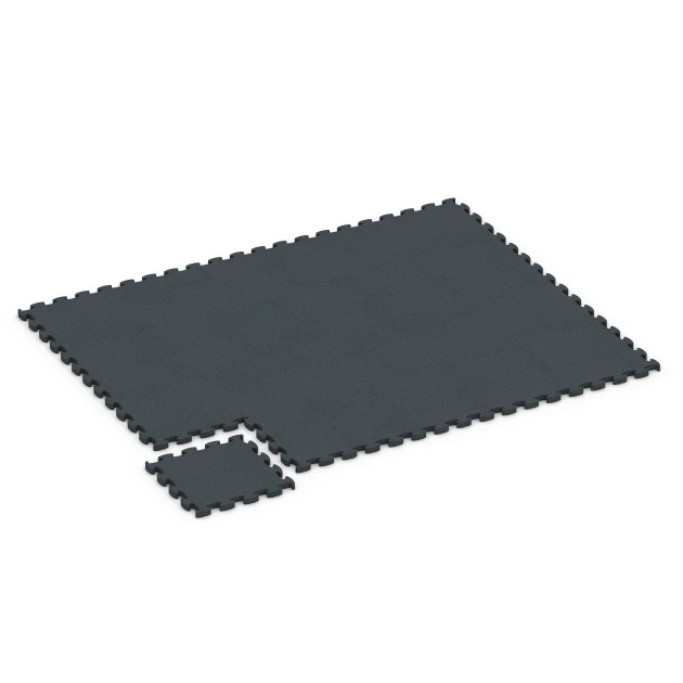 La situation d'installation typique du produit 6967 de WARCO - Fitness Premium sol technique, en couleur Anthracite dans les dimensions 45,9 x 45,9 x 2,8 cm.