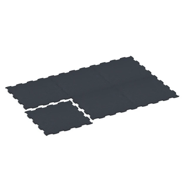 La situation d'installation typique du produit 6968 de WARCO - Fitness Premium sol technique, en couleur Anthracite dans les dimensions 99 x 99 x 1,8 cm.