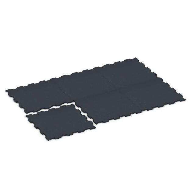 La situation d'installation typique du produit 6969 de WARCO - Fitness Premium sol technique, en couleur Anthracite dans les dimensions 99 x 99 x 2,8 cm.