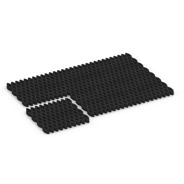 La situation d'installation typique du produit 7012 de WARCO - Dalle gazon antichute, en couleur Anthracite dans les dimensions 100 × 100 × 8 cm.