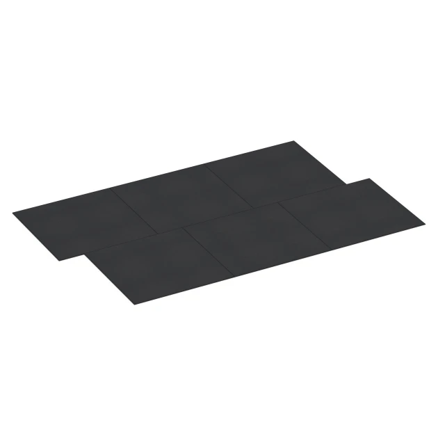 La situation d'installation typique du produit 7075 de WARCO - Fitness Performance Basic revêtement sportif, en couleur Anthracite dans les dimensions 100 x 100 x 1 cm | 1,00 m².
