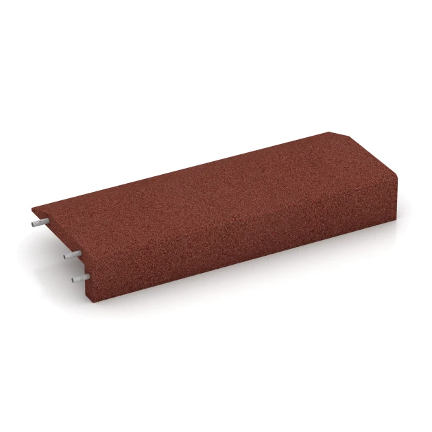 Foto der hinteren Seite vom unsymmetrischen WARCO-Formteil 2606: Mauerabdeckung, Design Ziegelrot, Maße 100 x 40 cm | 4,5/14,5 cm.