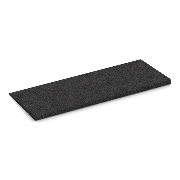 Foto der hinteren Seite vom unsymmetrischen WARCO-Formteil 2348: Übergangsrampe 75 cm, Design Anthrazit, Maße 75 x 30 cm | 8 < 30 mm.