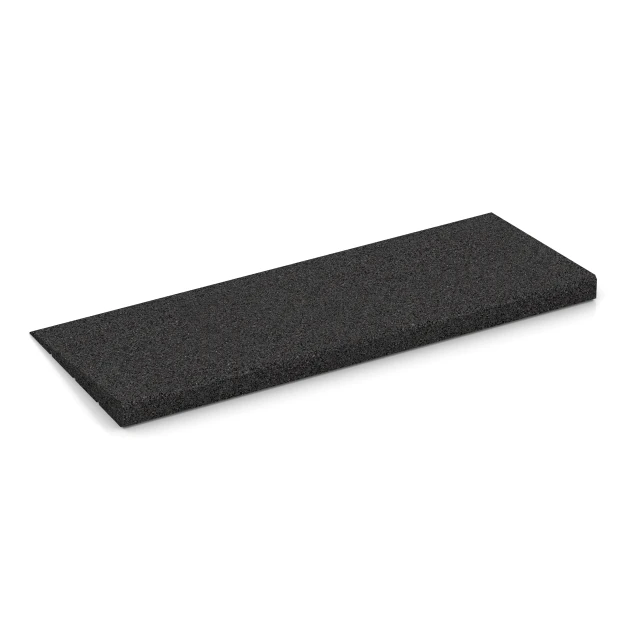 La photo de la face arrière asymétrique d’un produit WARCO 2428: Rampe de seuil 75 cm, en couleur Anthracite, dans les dimensions 75 x 30 cm | 8 < 40 mm.