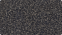 L'échantillon en couleur Gris moucheté de WARCO pour les surfaces bicolores en granulat de caoutchouc SBR noir avec un mélange de 20% d'EPDM gris.