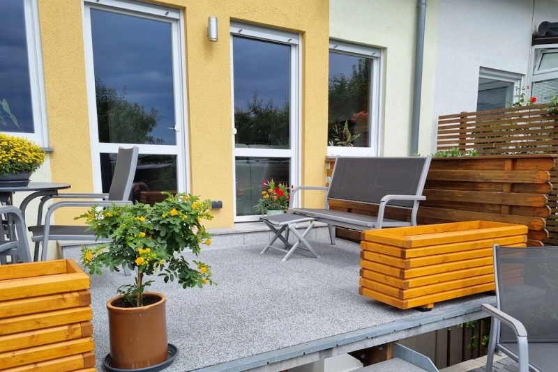 Steinteppich Optik für Balkon und Terrasse