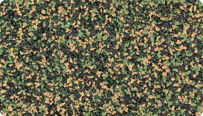 L'échantillon en couleur Savane de WARCO pour les surfaces d'aspect naturel, fabriqué à partir de granulat de caoutchouc EPDM entièrement coloré