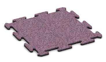 Le tapis de jeu BZ de WARCO, 500 x 500 x 18 mm, la couleur Lavande